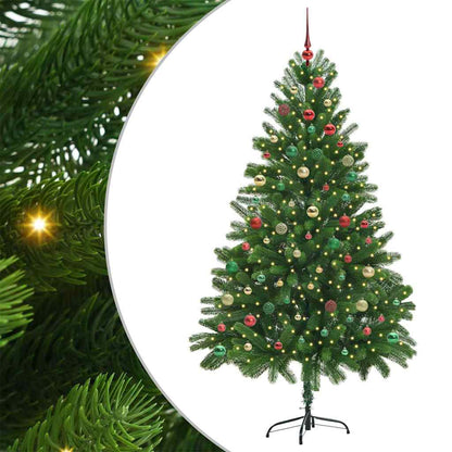 Albero di Natale con 300 LED con supporto Verde 210 cm PE