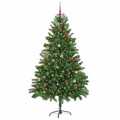 Albero di Natale con 300 LED con supporto Verde 210 cm PE