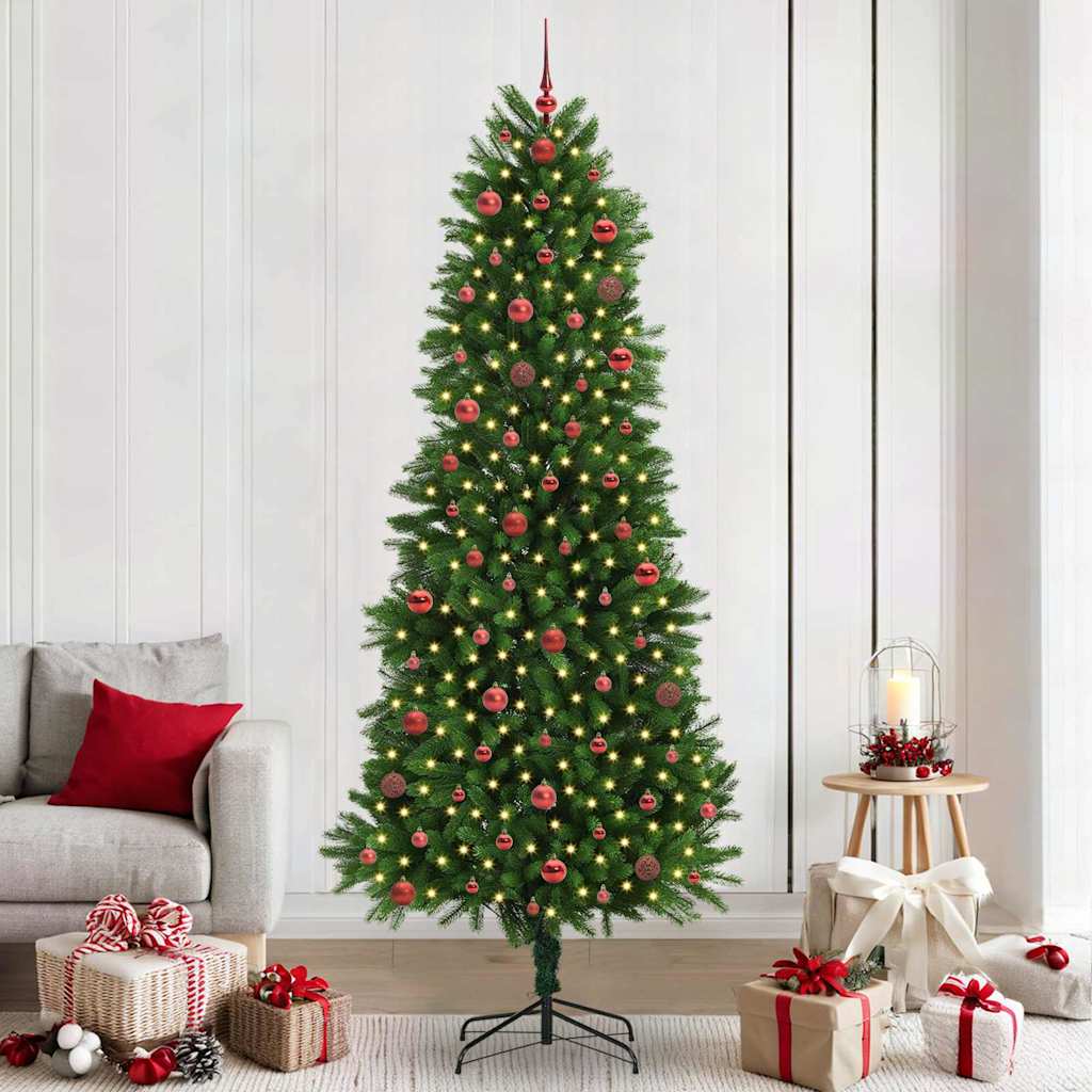 Albero di Natale con 300 LED con supporto Verde 240 cm PE