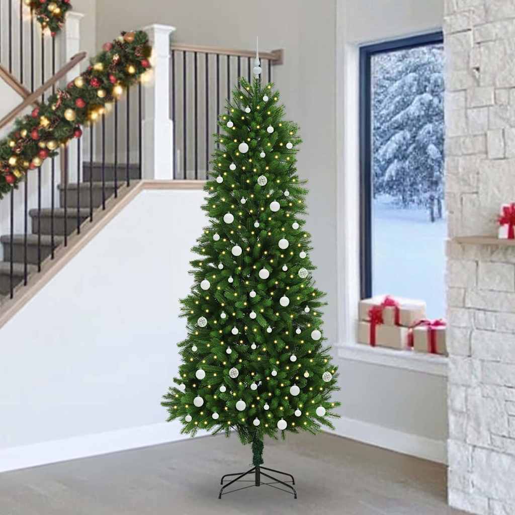 Albero di Natale con 300 LED con supporto Verde 240 cm PE