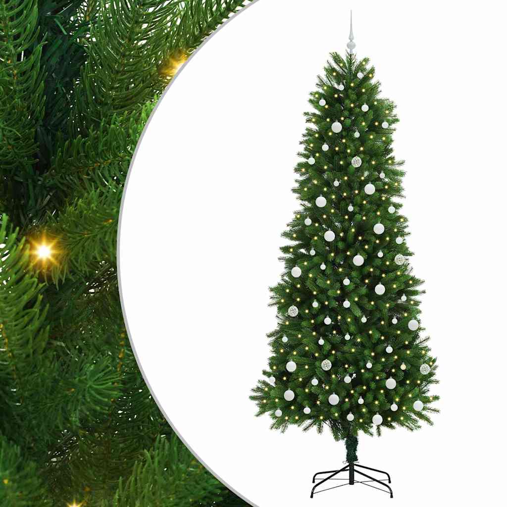 Albero di Natale con 300 LED con supporto Verde 240 cm PE