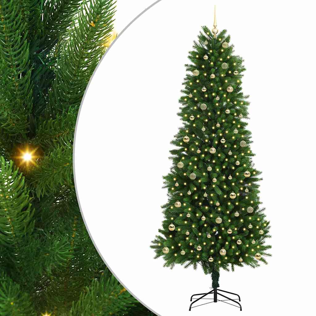 Albero di Natale con 300 LED con supporto Verde 240 cm PE