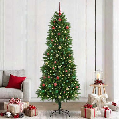 Albero di Natale con 300 LED con supporto Verde 240 cm PE