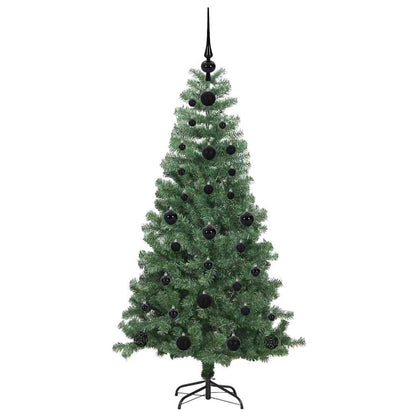 Albero di Natale con 150 LED con supporto Verde 120 cm PVC