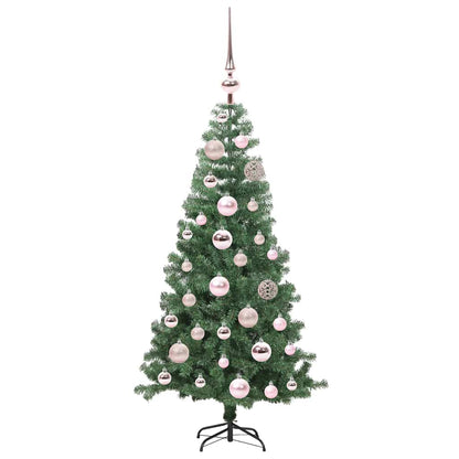 Albero di Natale con 150 LED con supporto Verde 120 cm PVC