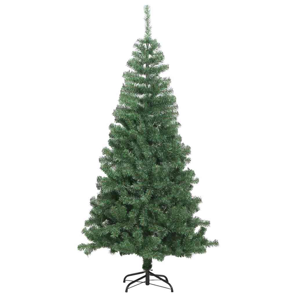Albero di Natale con 150 LED con supporto Verde 120 cm PVC