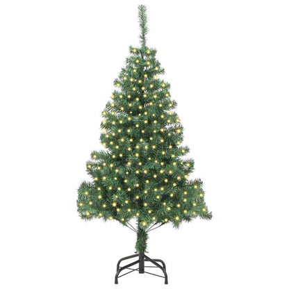 Albero di Natale con 300 LED con supporto Verde 180 cm PVC