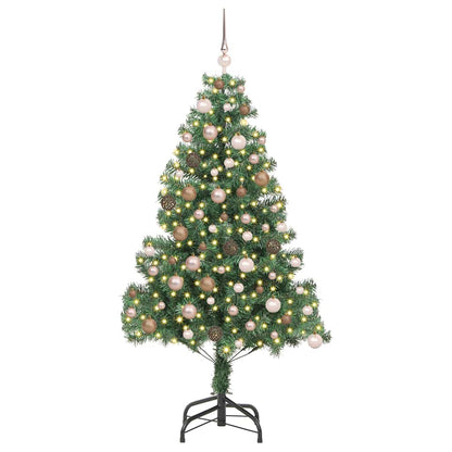 Albero di Natale con 300 LED con supporto Verde 180 cm PVC