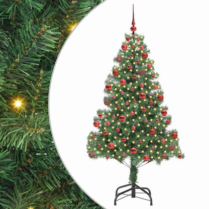 Albero di Natale con 300 LED con supporto Verde 180 cm PVC