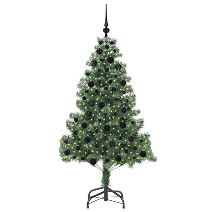 Albero di Natale con 300 LED con supporto Verde 180 cm PVC