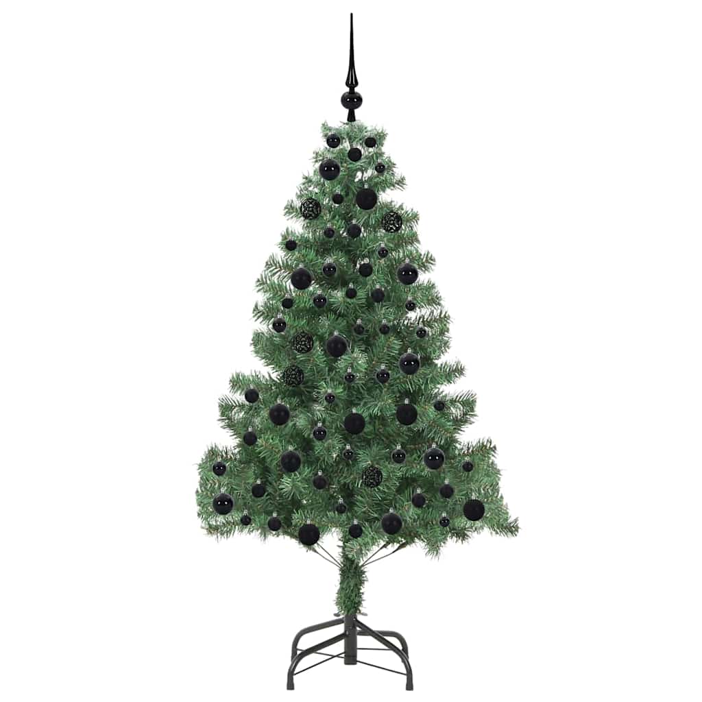 Albero di Natale con 300 LED con supporto Verde 180 cm PVC