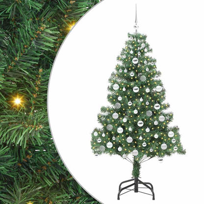 Albero di Natale con 300 LED con supporto Verde 180 cm PVC