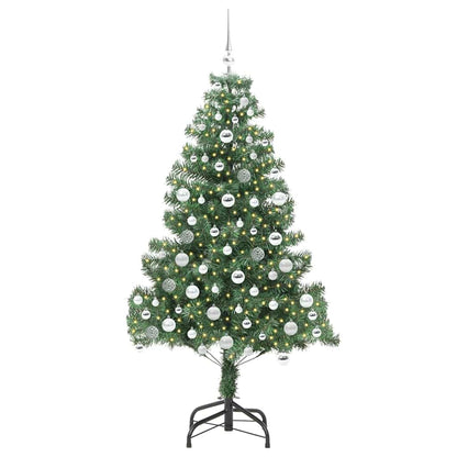 Albero di Natale con 300 LED con supporto Verde 180 cm PVC
