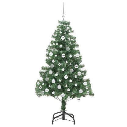Albero di Natale con 300 LED con supporto Verde 180 cm PVC