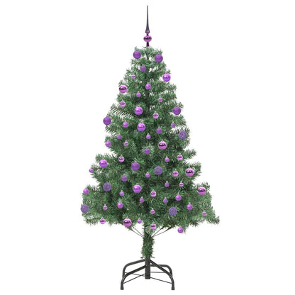 Albero di Natale con 300 LED con supporto Verde 180 cm PVC