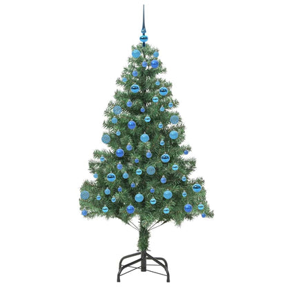 Albero di Natale con 300 LED con supporto Verde 180 cm PVC