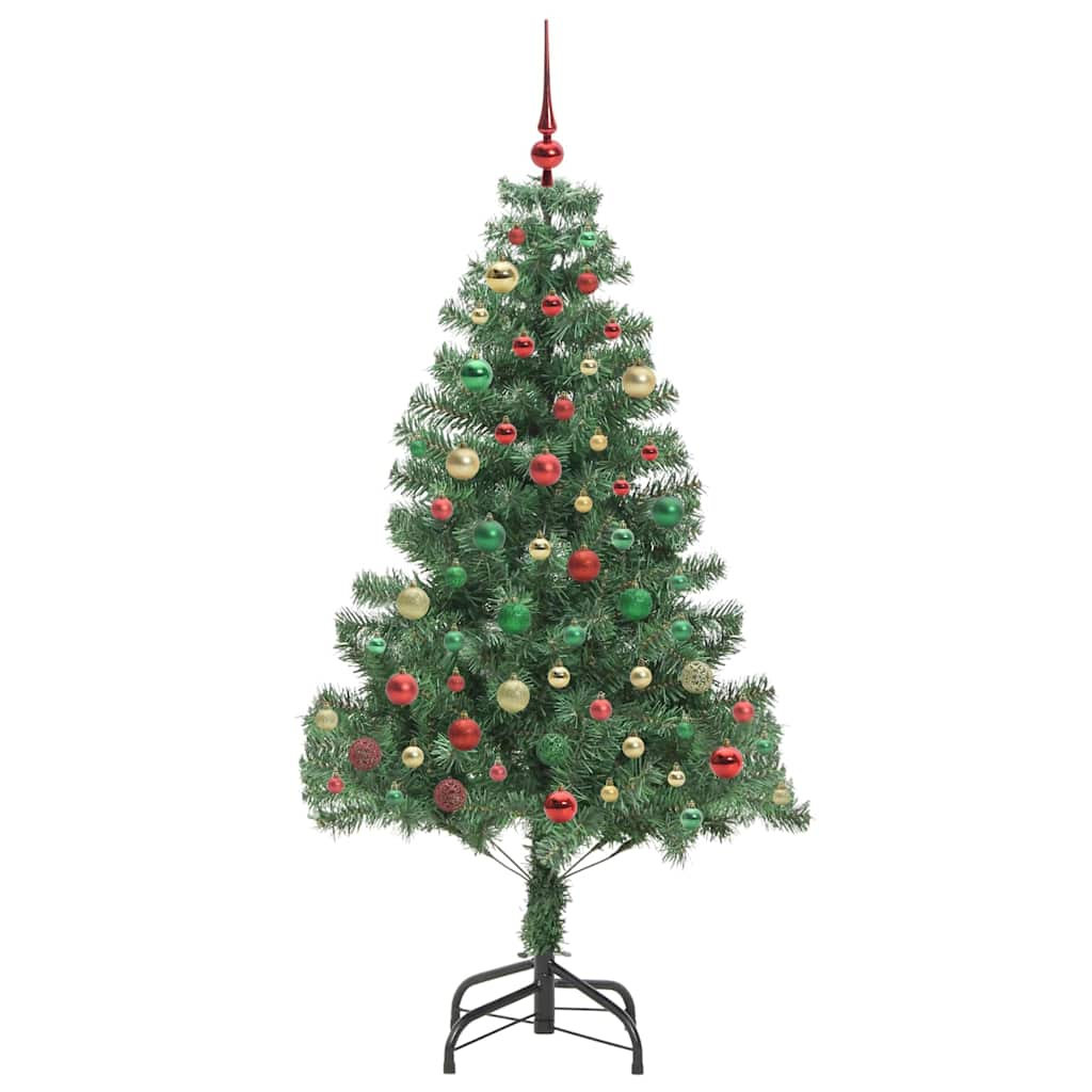 Albero di Natale con 300 LED con supporto Verde 180 cm PVC