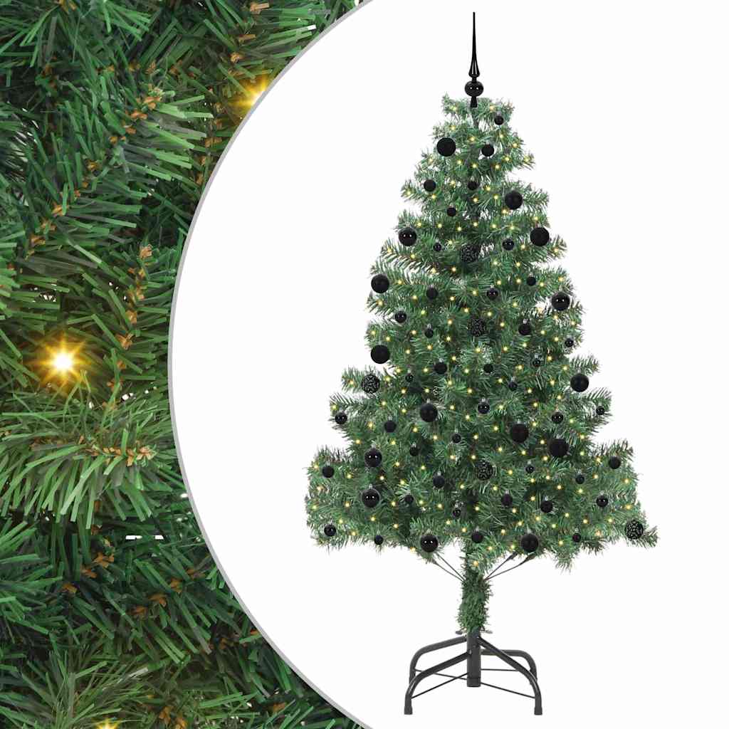 Albero di Natale con 300 LED con supporto Verde 210 cm PVC
