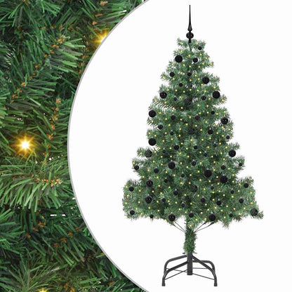 Albero di Natale con 300 LED con supporto Verde 210 cm PVC