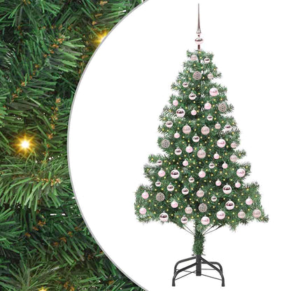 Albero di Natale con 300 LED con supporto Verde 210 cm PVC