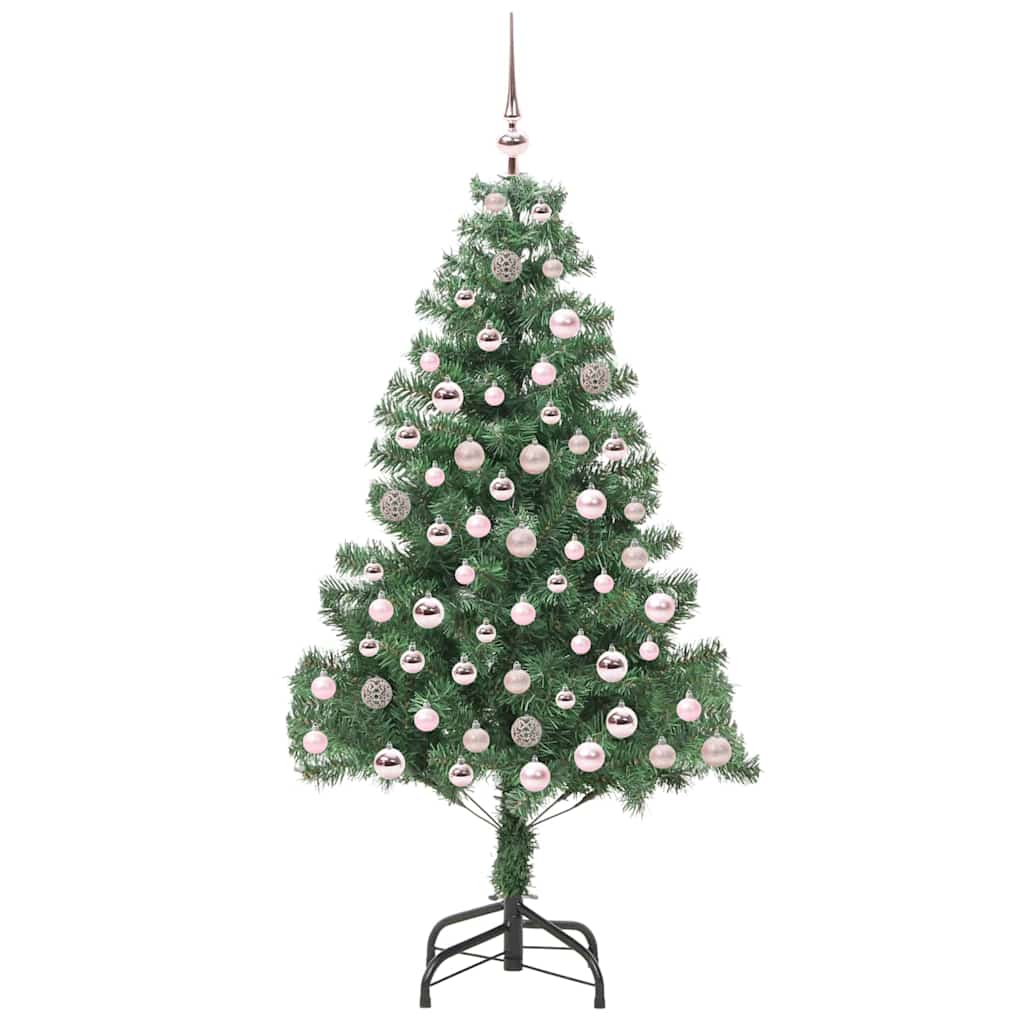 Albero di Natale con 300 LED con supporto Verde 210 cm PVC