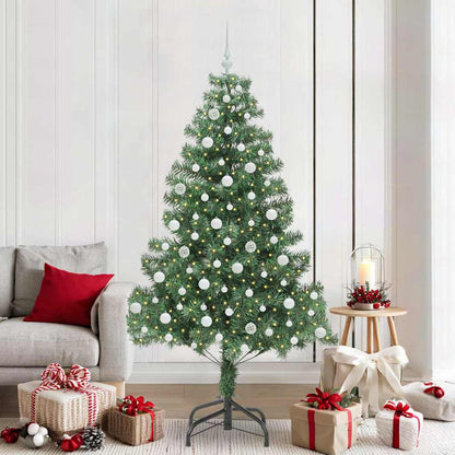 Albero di Natale con 300 LED con supporto Verde 210 cm PVC