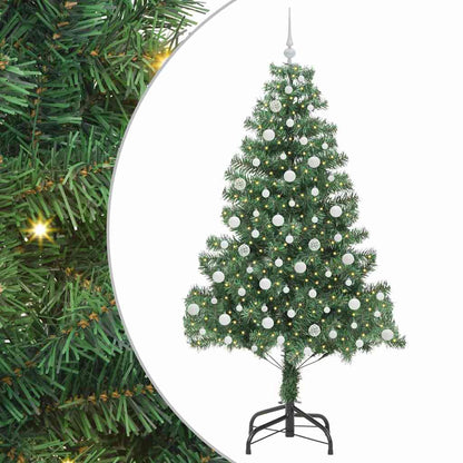 Albero di Natale con 300 LED con supporto Verde 210 cm PVC