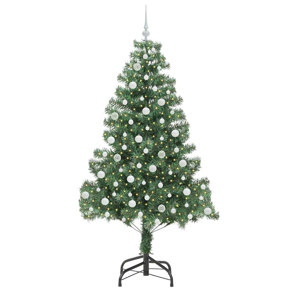 Albero di Natale con 300 LED con supporto Verde 210 cm PVC