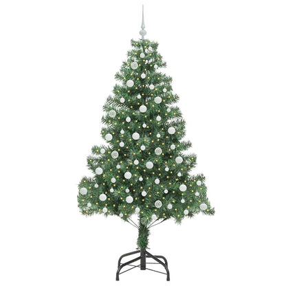 Albero di Natale con 300 LED con supporto Verde 210 cm PVC