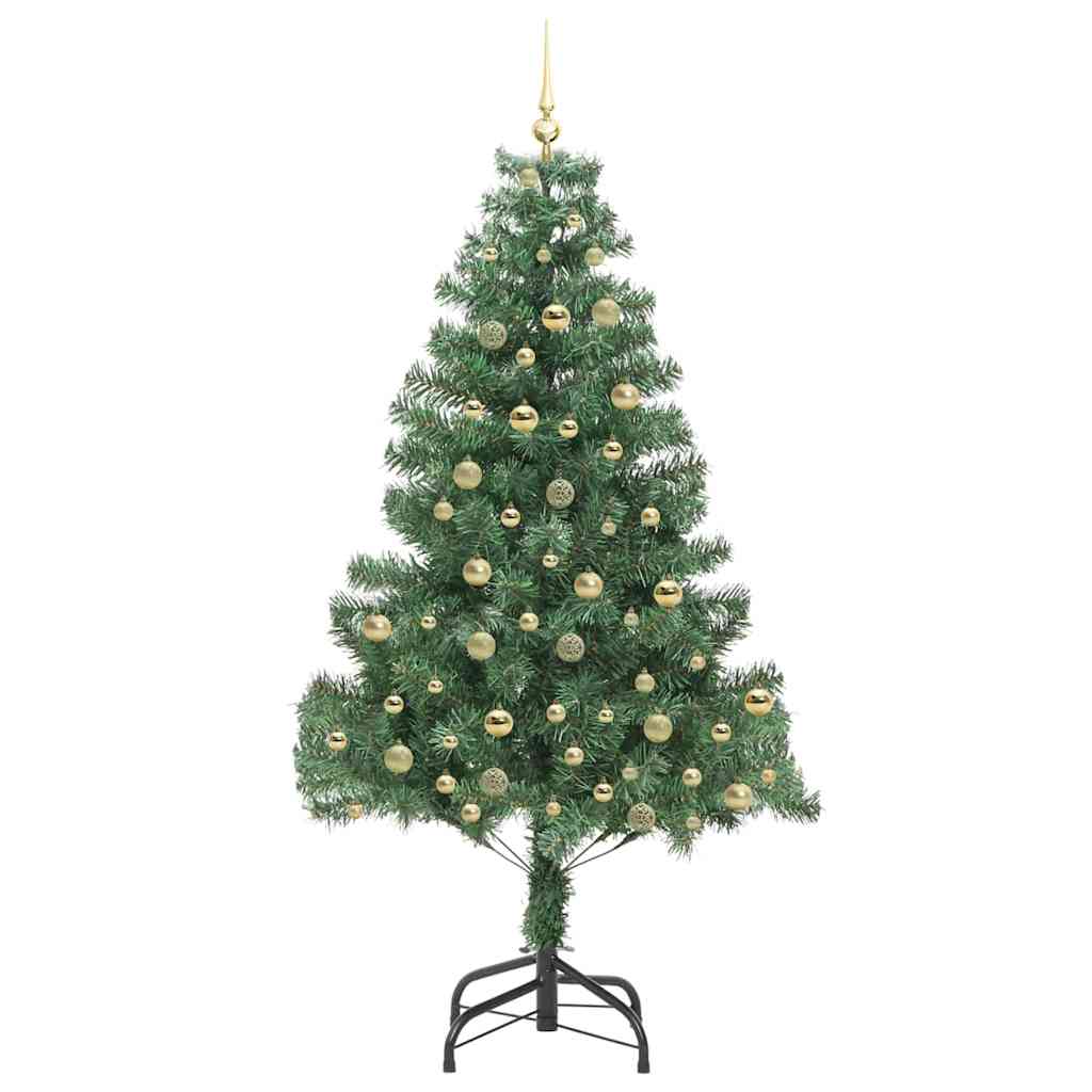 Albero di Natale con 300 LED con supporto Verde 210 cm PVC
