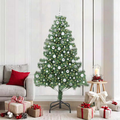 Albero di Natale con 300 LED con supporto Verde 210 cm PVC