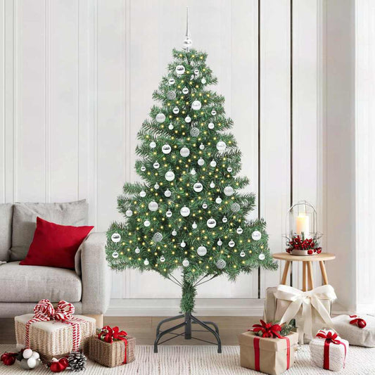 Albero di Natale con 300 LED con supporto Verde 210 cm PVC