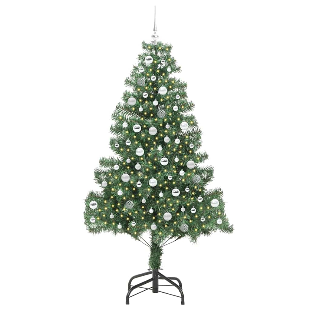 Albero di Natale con 300 LED con supporto Verde 210 cm PVC
