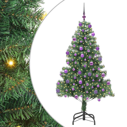 Albero di Natale con 300 LED con supporto Verde 210 cm PVC