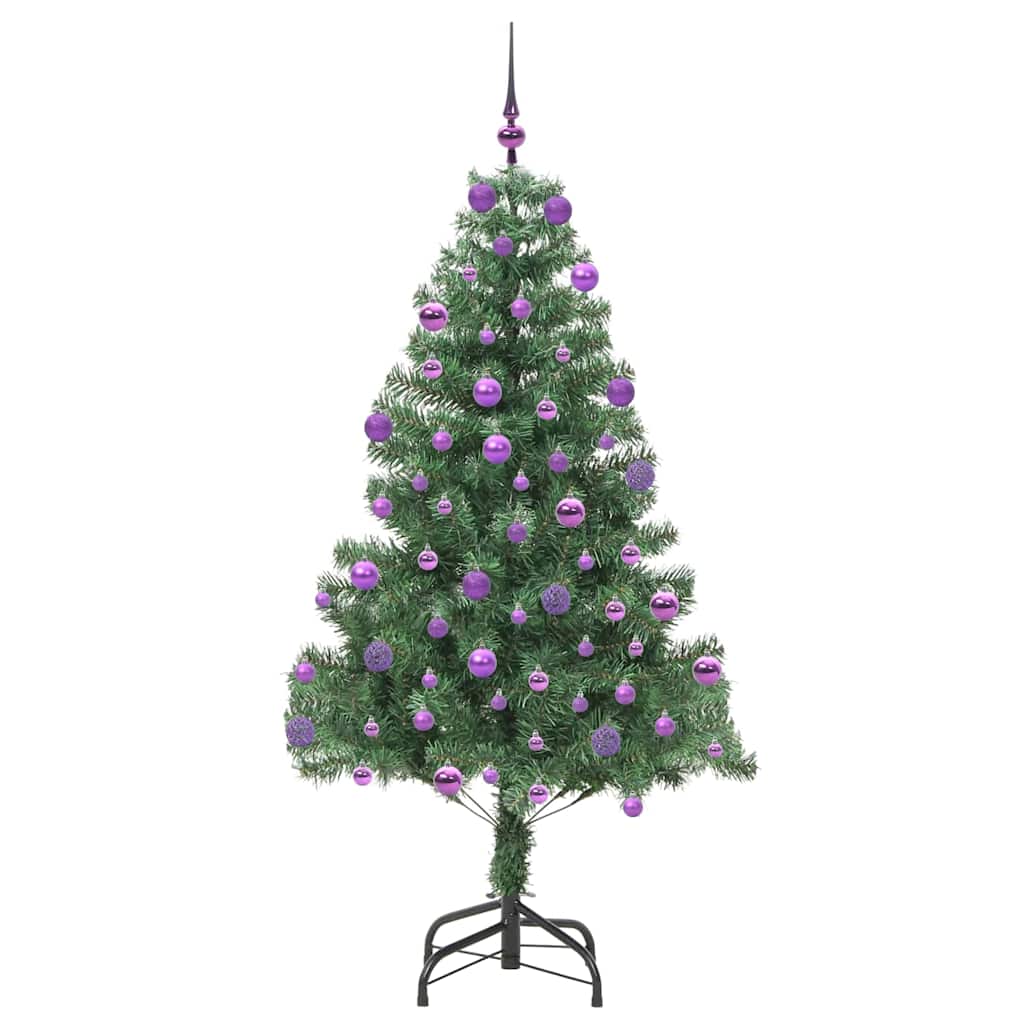 Albero di Natale con 300 LED con supporto Verde 210 cm PVC