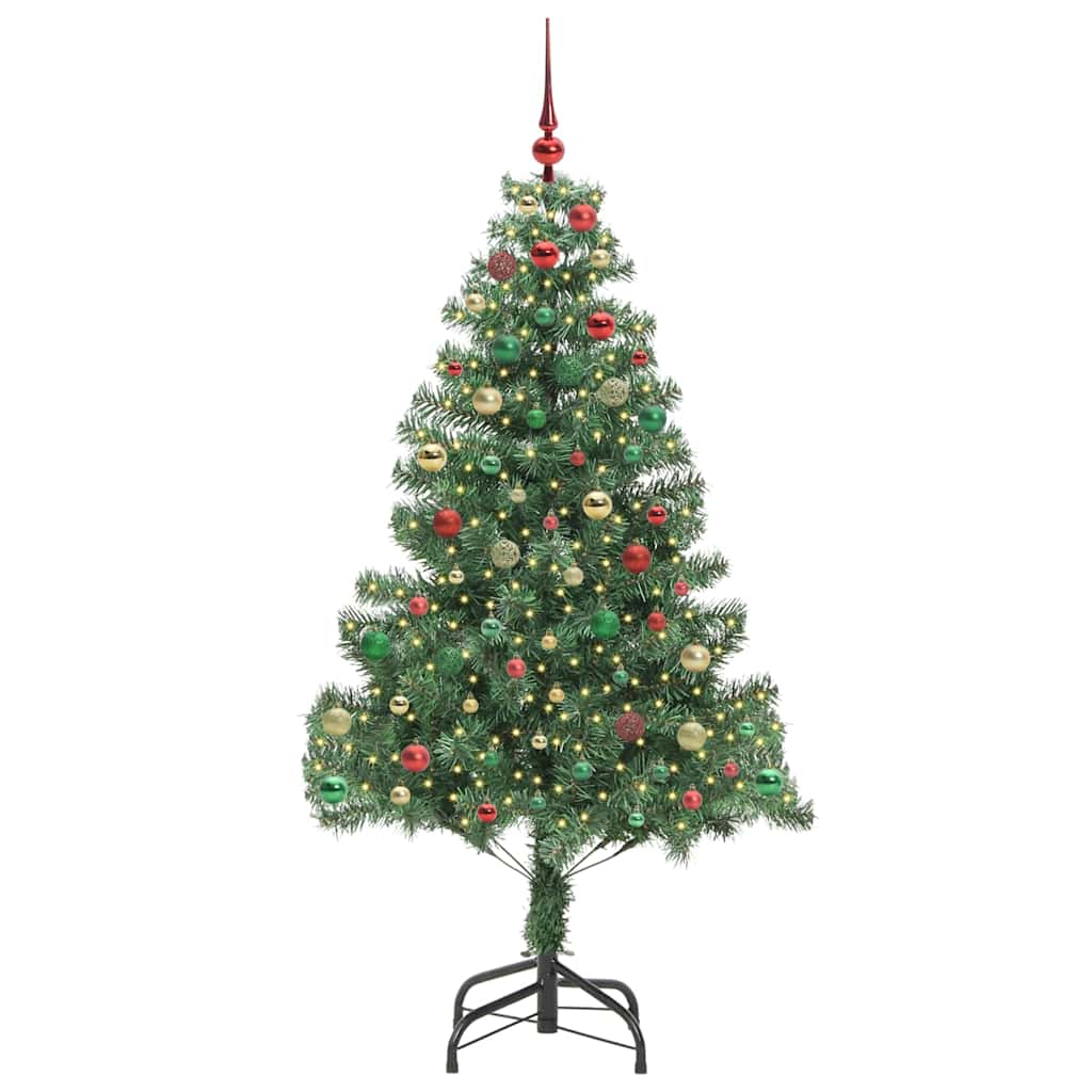 Albero di Natale con 300 LED con supporto Verde 210 cm PVC