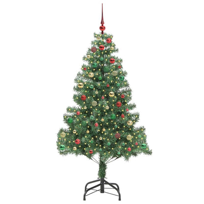 Albero di Natale con 300 LED con supporto Verde 210 cm PVC