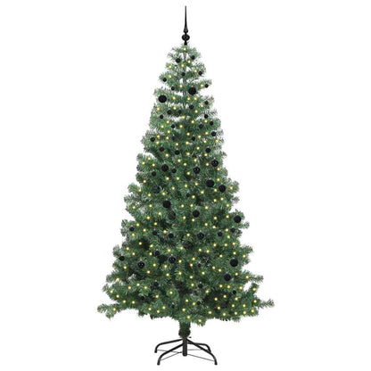 Albero di Natale con 300 LED con supporto Verde 240 cm PVC