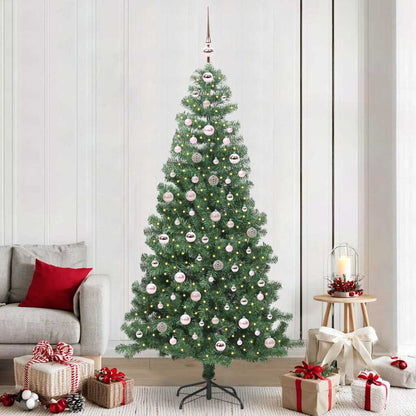 Albero di Natale con 300 LED con supporto Verde 240 cm PVC
