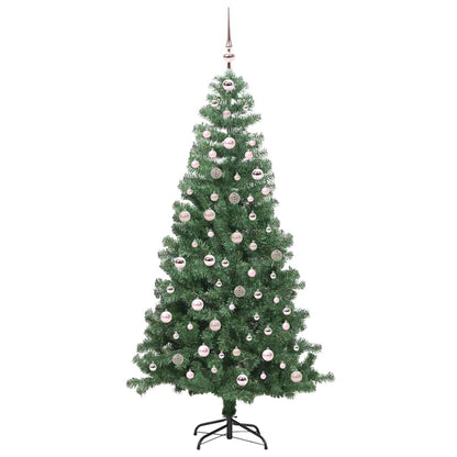 Albero di Natale con 300 LED con supporto Verde 240 cm PVC