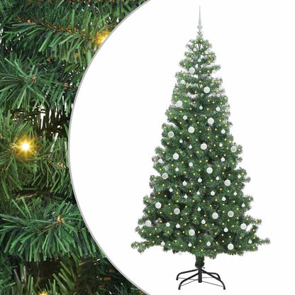 Albero di Natale con 300 LED con supporto Verde 240 cm PVC