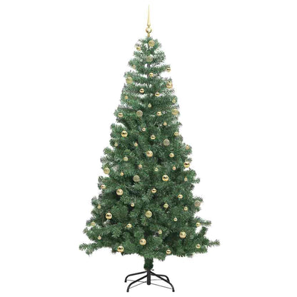 Albero di Natale con 300 LED con supporto Verde 240 cm PVC
