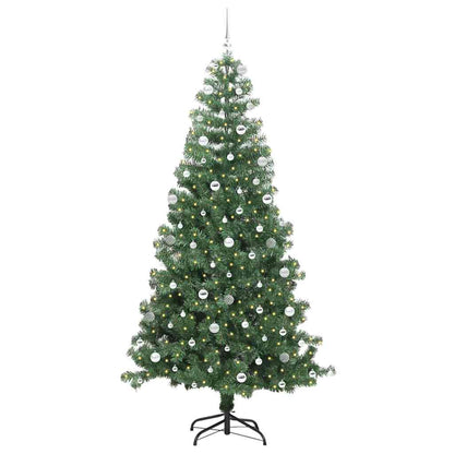 Albero di Natale con 300 LED con supporto Verde 240 cm PVC