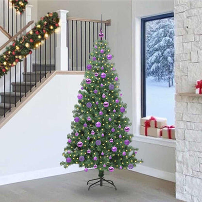 Albero di Natale con 300 LED con supporto Verde 240 cm PVC