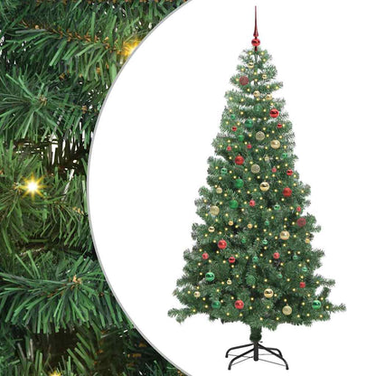 Albero di Natale con 300 LED con supporto Verde 240 cm PVC