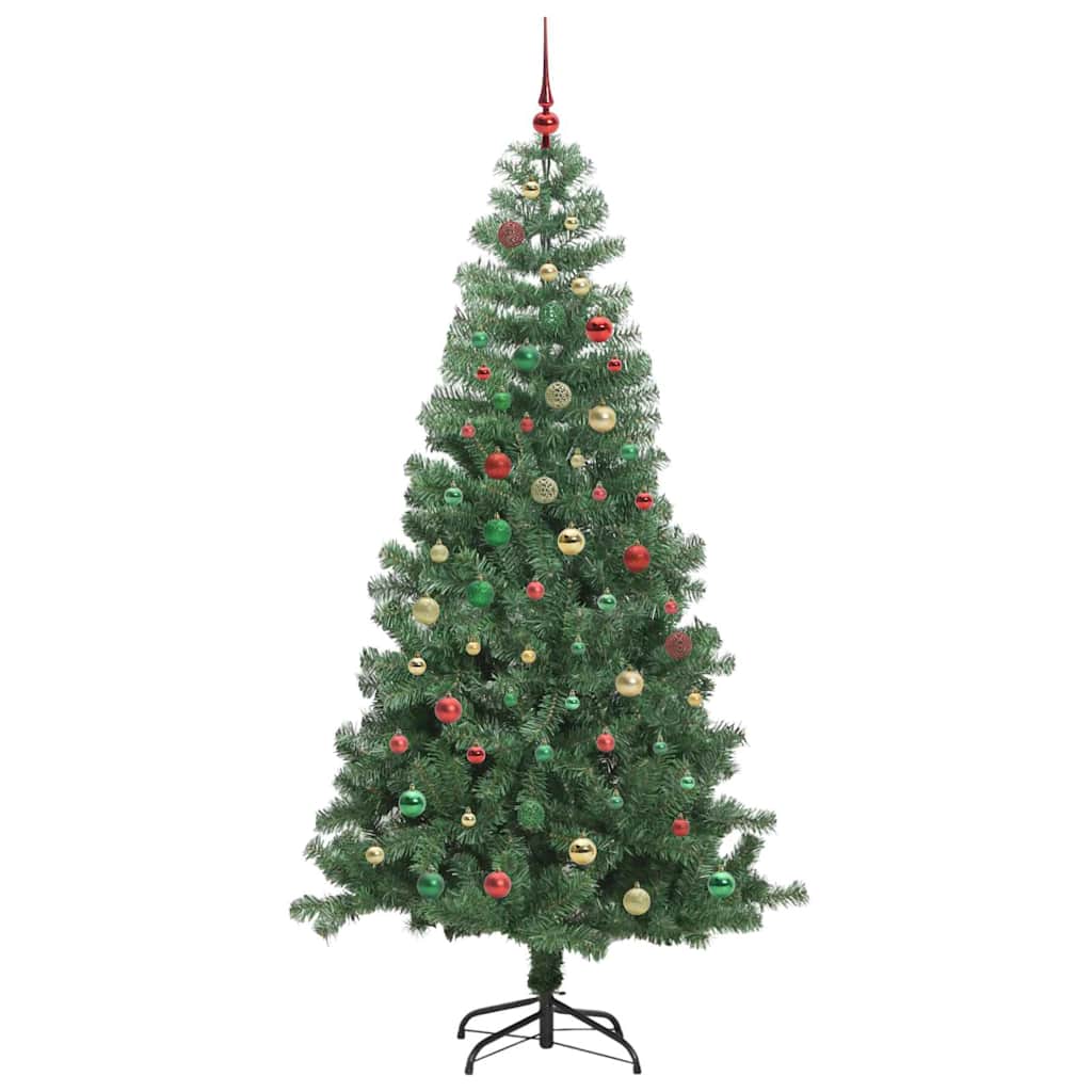 Albero di Natale con 300 LED con supporto Verde 240 cm PVC