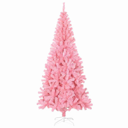 Albero di Natale con 300 LED con supporto Rosa 180 cm PVC
