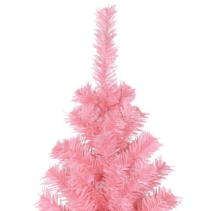 Albero di Natale con 300 LED con supporto Rosa 240 cm PVC