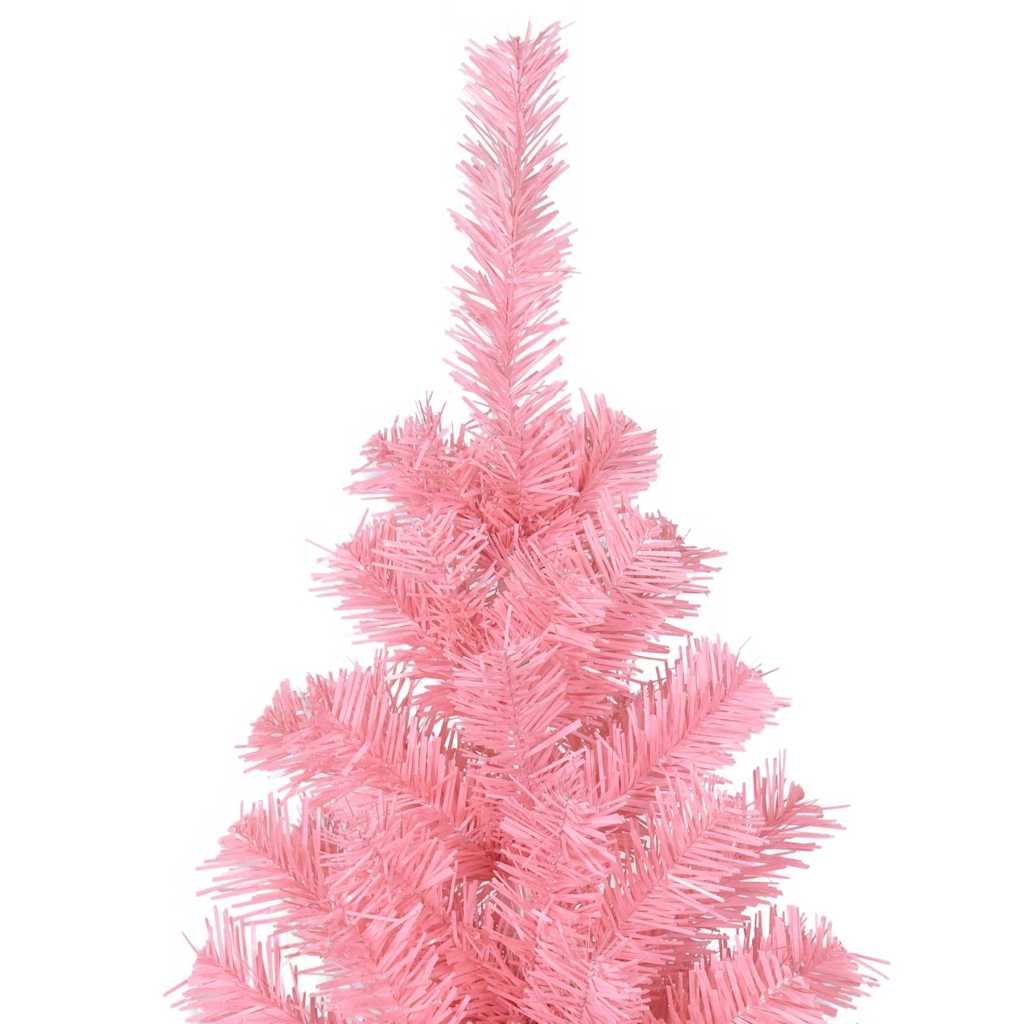 Albero di Natale con 300 LED con supporto Rosa 240 cm PVC