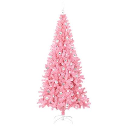 Albero di Natale con 300 LED con supporto Rosa 240 cm PVC